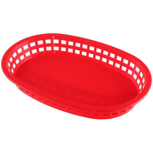 AM Oval Basket Red